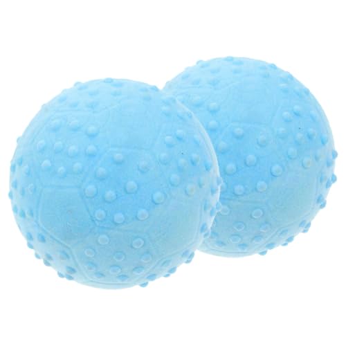 MERRYHAPY 2st Hundespielzeugball Hundebälle Schleifspielzeug Für Kleine Hunde Kleines Hundespielzeug Kauball Für Hunde Lustiger Kauball Mahlkugel Welpenball Kaubälle Für Hunde Gummi Sky-Blue von MERRYHAPY