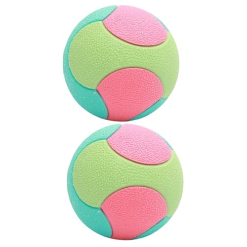 MERRYHAPY 2st Hundespielzeugball Spielzeug Für Aggressive Kauer Hundebälle Klein Welpenball Beißball Für Hunde Aktiver Rollender Ballhund Bälle Für Hunde Zum Apportieren Welpenbälle Gummi von MERRYHAPY