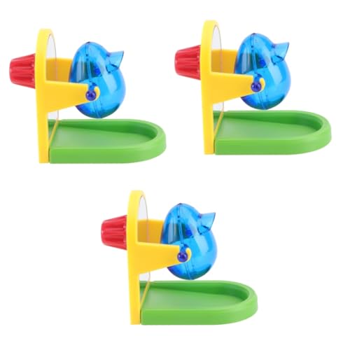 MERRYHAPY 3 STK fehlende Lebensmittelspielzeuge Leckage von Papageienfutter s Papageien-Trainingsspielzeug intelligenzspielzeug Bird Toys Vogelkäfige Vogelfütterer Haustier Spielzeug Metall von MERRYHAPY