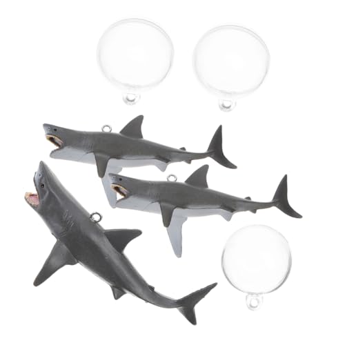 MERRYHAPY 3 Sätze Aquarium-Hai-Dekoration Aquarium-Taucher- Hai-Figur Unterwasser Spielzeug Aquarium Dekoration Tier Aquarium schwimmendes Tank schwimmende Fahrzeuge PVC von MERRYHAPY