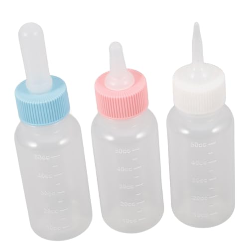 MERRYHAPY 3 Stück Haustierflasche Silikonflasche Für Haustiere Fütterungswerkzeug Für Haustiere Kätzchenflaschen Kätzchen Futterflasche Welpenflaschenspender Stillflasche Kunststoff von MERRYHAPY