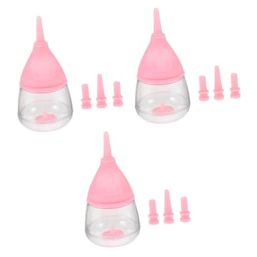 MERRYHAPY 3St PET-Flasche Hasen Flasche pet Flaschen Welpenfutterflasche Tiere milchkocher babyflaschen Flaschen zum Füttern von Hunden kleines Haustier, das kleine Flasche füttert Kieselgel von MERRYHAPY