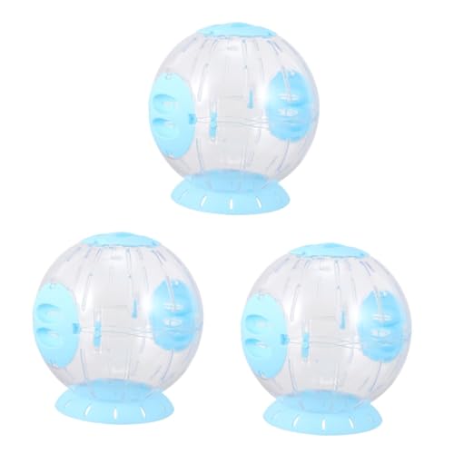 MERRYHAPY 3st Hamster Laufball Katzenhamster Hamster Joggingball Hamster Läuft Kleines Tier Läuft Hamsterrad-Kugel Laufball Für Haustiere Laufen Für Ratte Hamster-Gymnastikball Blue Plastik von MERRYHAPY