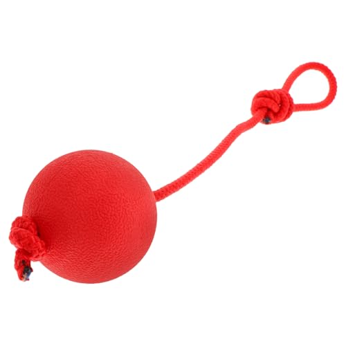 MERRYHAPY 3st Hundeball Trainieren Elastisches Ballspielzeug Hundespielzeug Aus Seil Hundespielzeugball Agility-trainingsgeräte Für Hunde Katzenseilspielzeug Mit Seilball Hundeseil Rot von MERRYHAPY