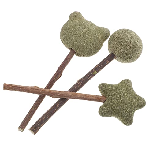 MERRYHAPY 3st Katzenminze Lutscher Kaustäbchen Katzen Kauspielzeug Katzenminze Für Katzen Kätzchen-katzenminze-Sticks Katzenspielzeug Für Drinnen Interaktives Katzenspielzeug Green ， von MERRYHAPY