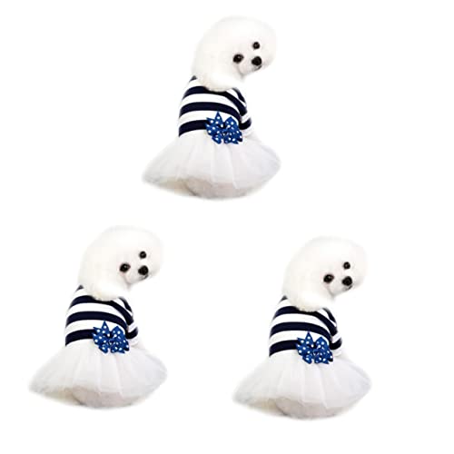 MERRYHAPY 3st Rockkostüm Für Hund Kleines Hundekleid Hund Tüllrock Hundekleid Für Mädchen Kleine Hundekleider Für Mädchen Hundebekleidung Für Kleine Hunde Mädchen Chihuahua-Kleidung Blue von MERRYHAPY