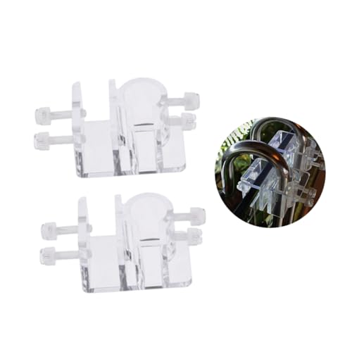 MERRYHAPY 4 Stück Acryl Aquarium Wasserrohr Clip Wasserschlauchklemme Für Festen Halt Aquarium Rohrhalter Klemme Für Effiziente Wasserzirkulation üß Und Meerwasseraquarien von MERRYHAPY