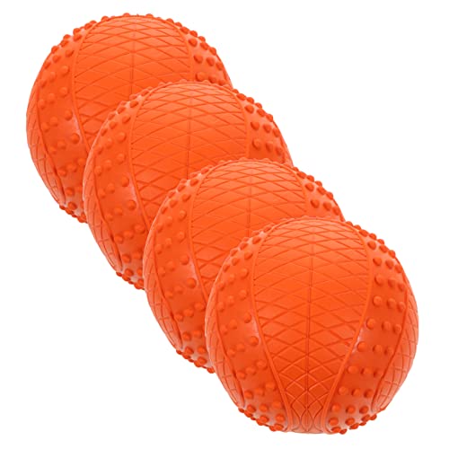 MERRYHAPY 4 Stück Hundeball aus Gummi Hund spielt Ball Bälle für Hunde Quietschspielzeug für Hunde Welpenball Dog chew Toy hundekauspielzeuge Hunde quietschender Ball kleines hundespielzeug von MERRYHAPY