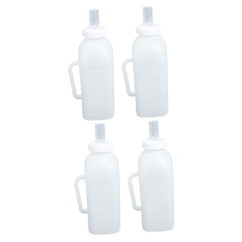 MERRYHAPY 4 Stück Kälberflasche Kätzchen Milchflasche Futtereimer für Welpen Kälbermilchflasche Milchflasche für Kälber milchkännchen Babyflasche Säuglingsflasche Stillflasche für Haustiere von MERRYHAPY