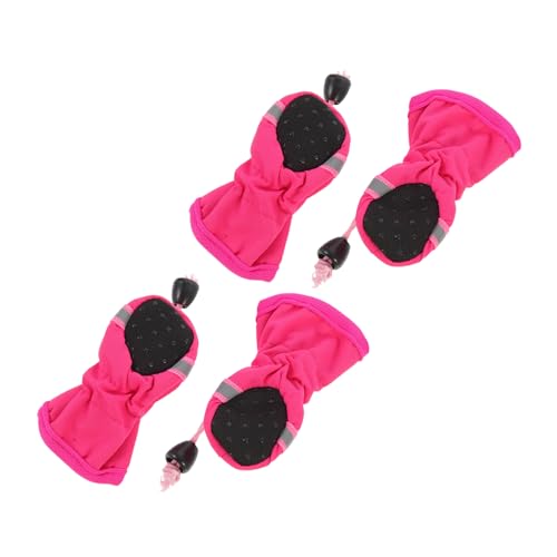 MERRYHAPY 4 Stück wasserdichte Fußabdeckung für Haustiere Kätzchenstiefel Regenstiefel für Haustiere pet Supplies Outdoor Schuhe wasserdichte Socken rutschfeste Haustierschuhe Hundeschuhe von MERRYHAPY