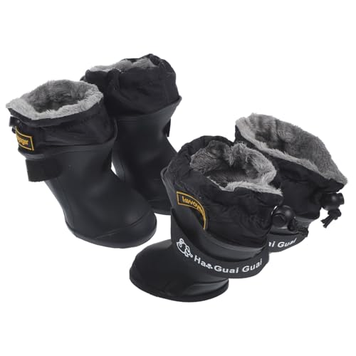 MERRYHAPY 4 Stück wasserdichte Regenstiefel für Haustiere wasserdichter Stiefel Hundeschuhe hunderegenmantel Regenjacken für Hunde Regenschuhe Haustier Stiefel Hundestiefel Kieselgel von MERRYHAPY