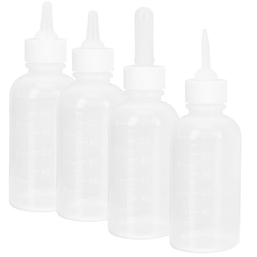 MERRYHAPY Aufzuchtmilch Kitten 4 Teiliges Hunde Und Katzen Milchflaschenset Haustierflaschen Set Babyflaschen Futterspender Wiederverwendbare Stillflasche Haustier Flaschen Medizin Tropfer Katzen von MERRYHAPY