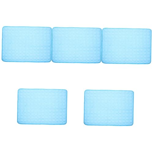 MERRYHAPY 5st Kühlkissen Für Hunde Hundematte Zu Hause Haustierkühlmatte Für Katzen Kühldecke Für Hunde Eisseiden-chill-Pads Isomatte Aus Eisseide Sommer Hundekühlmatte Sky-Blue Stoff von MERRYHAPY