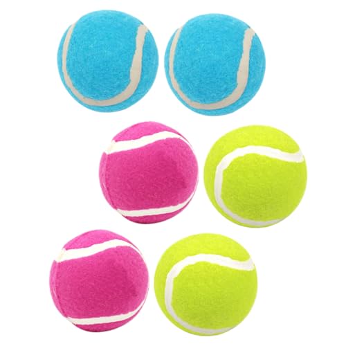 MERRYHAPY 6St Tennisspielzeug für Hunde Kauspielzeug für kleine Welpen Beißbälle für Hunde Interactive Dog Toys interaktives Spielzeug Spielzeuge kleine tennisbälle für Hunde Welpenbälle von MERRYHAPY