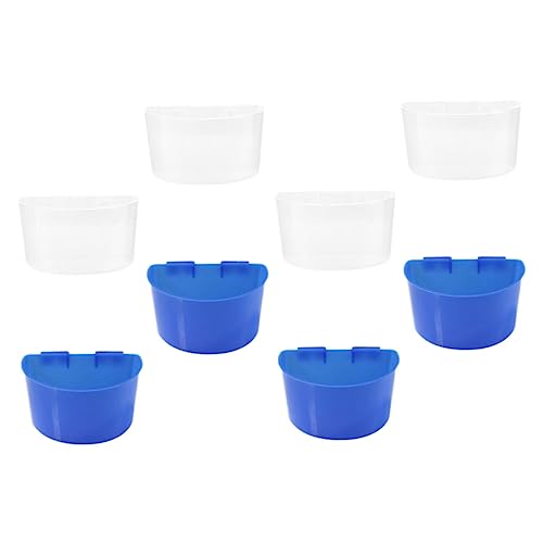 MERRYHAPY 8pcs Vogel Fütterungsinstrument Vogel Käfig Futterbehälter Vogel Wasserbecher Vogelkäfigzubehör von MERRYHAPY