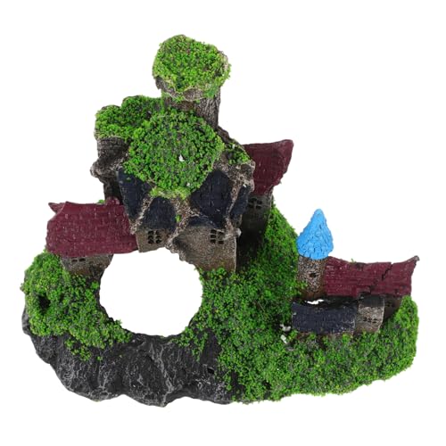 MERRYHAPY Realistische Fisch Tank Schloss Dekorative Künstliche Schloss Aquarium Landschaft Harz Ornament Home Aquarium von MERRYHAPY