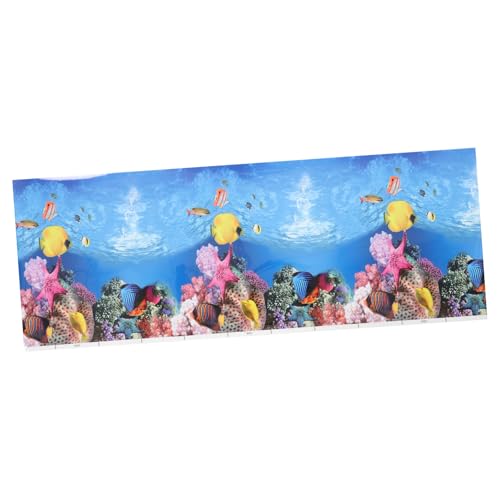 MERRYHAPY Aquarium-Hintergrundpapiermalerei Aufkleber für Aquarien Aquariumdekoration Aquarium Hintergrund Aquarium Dekoration eine Armatur angewandt Aquarienverzierung Aquarium Kulisse von MERRYHAPY