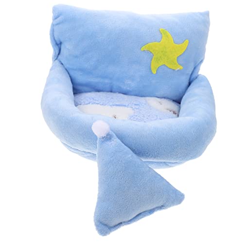 MERRYHAPY Baumwollnest für Haustiere kuschelhöhle haustierbett petbett warmes Nest für kleine Haustiere Guinea Spielzeug Plüschtier Zuckergleiter Bett Winterhaus für kleine Haustiere von MERRYHAPY