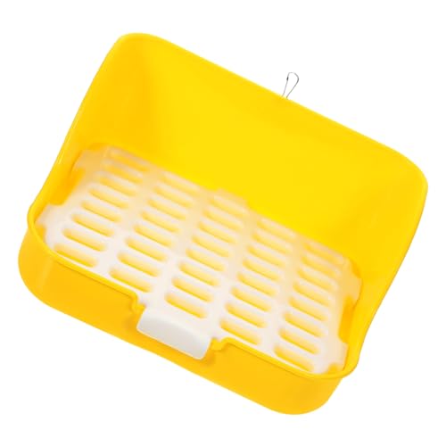 MERRYHAPY Box Kaninchentoilette Hasentoilette Haustiertöpfchen Hasentöpfchen Kaninchentöpfchen Haustiertoilette Haustiertrainingsecke Kleine Schweinchen PIPI Toilette Haustiertoilette von MERRYHAPY