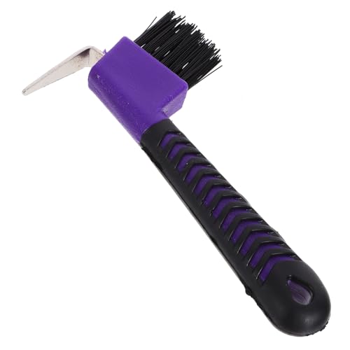 MERRYHAPY Hufkratzer Mit Bürste Robuster Gummihufpick Für Die Pferdepflege Ergonomisches Design Zufällige Farbe Ideales Pferdezubehör Für Die Hufpflege Und Grooming Tools von MERRYHAPY