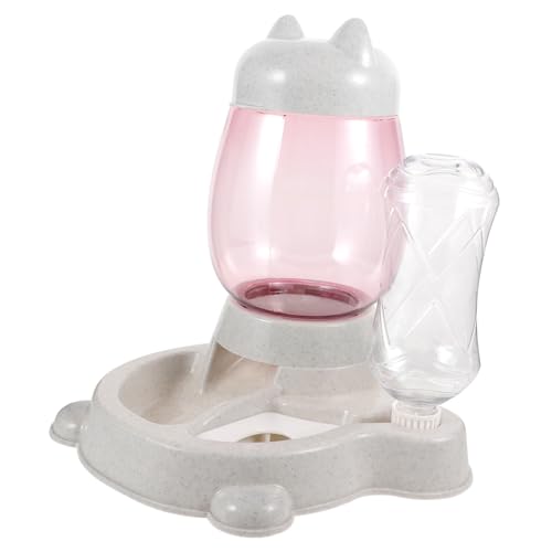 MERRYHAPY Futterautomat pet Feeder Heimtierbedarf Wasserspender für Reptilien Katze Wasserspender für Hunde Haustier Lebensmittel Futterspender für Welpen Heimtierversorgung pp Grey von MERRYHAPY