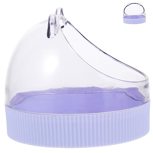 MERRYHAPY Futternapf Für Kleintiere Kaninchenfutter Rattenschüssel Igelschale Hamsterzubehör Für Käfige Meerschweinchen Futter Katzenwasserbrunnen Haustierzubehör Igel Liefert Lavender Acryl von MERRYHAPY