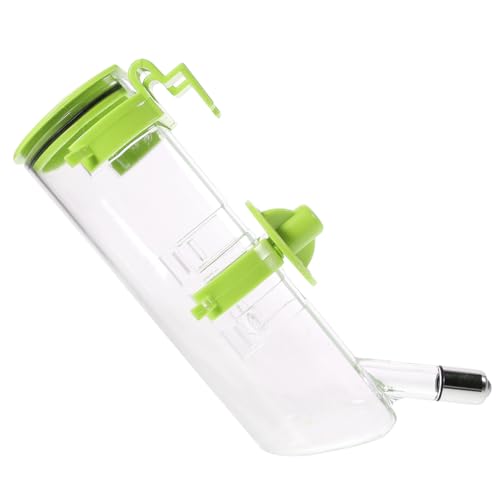 MERRYHAPY Hängender Haustier Wasserspender Für Hunde Und Katzen 500ML Auslaufsicher Grünes Design Ideal Für Käfige Praktischer Wassernapf Für Haustiere von MERRYHAPY