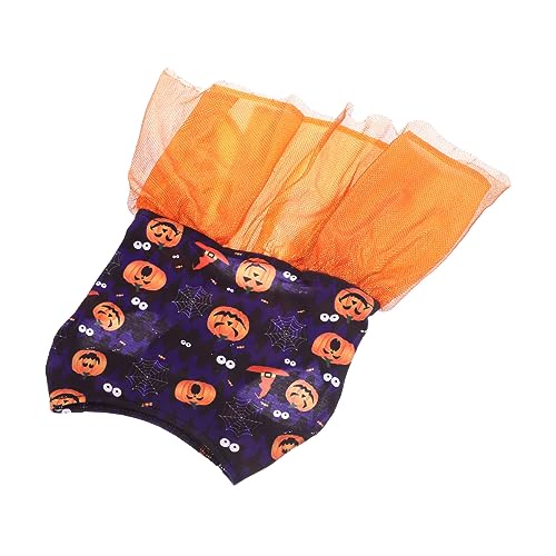 MERRYHAPY Halloween-Kleid Für Haustiere Cosplay-hundekleid Wiederverwendbares Hundekleid Halloween-katzenkleid Kleidung Zum Anziehen Für Haustiere Lustiges Hundekleid Welpe Polyester Orange von MERRYHAPY