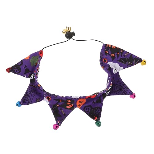 MERRYHAPY Halloween-katzenschal Tragbares Hundehalsband Katzenhalsband Für Den Haushalt Halsband Für Katze Dekoratives Kätzchenhalsband Haustier Hundehalsband Kätzchen-Kragen Polyester von MERRYHAPY