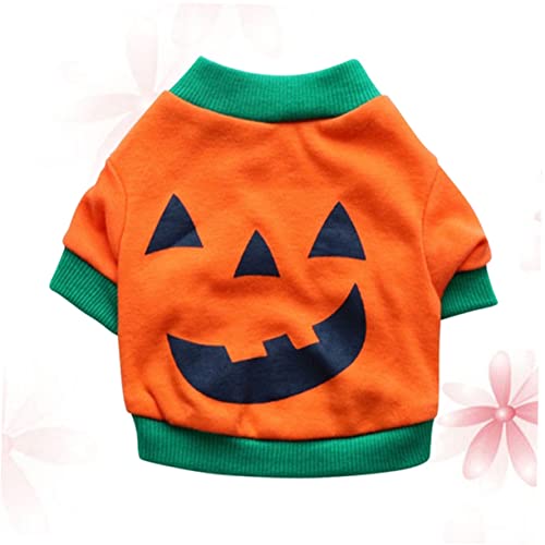 MERRYHAPY Hundekostüm Kürbis Kürbis Kostüm Haustier lustige Apperal orange Kürbisse Halloweenkostüm Halloween kostüm Panzerkleid Tank-Top-Bluse Kleidung Batsuit einstellen Shirt von MERRYHAPY