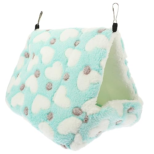 MERRYHAPY Hamster Baumwollnest gefüllter Eichhörnchenplüsch Hamsterhaus Rattenhamster Hausbett haustierbett pet Bed petbett Hamster verstecken Eichhörnchen Ruhehaus Baumwolle Sky-Blue von MERRYHAPY