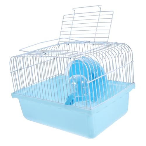 MERRYHAPY Hamster Käfig Tragetasche Für Kleintiere Blauer Transportkäfig Für Hamster Ratten Und Andere Haustiere Praktisches Zubehör Für Reisen Und Ausflüge von MERRYHAPY