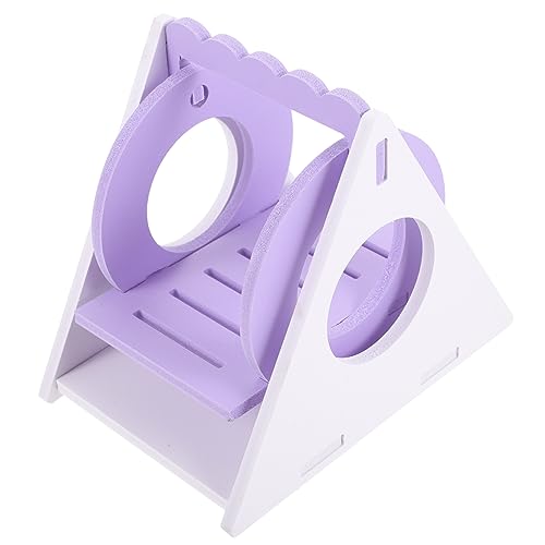 MERRYHAPY Hamster Schaukel Spielzeug Vogel-hängeschaukel Rattenkäfig Spielzeug Hamsterversteck Im Käfig Reptilienschaukel-hängematte Reptilien-hängebett Hamsterkäfigschaukel Violet PVC von MERRYHAPY