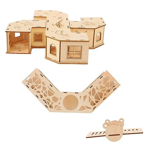 MERRYHAPY Hamster Tunnel Labyrinth Set 2 Teiliges Haustier Labyrinth Mit Kletterleiter Und Wippe Für Kleine Nager Ideal Für Hamster Und Ähnliche Haustiere von MERRYHAPY