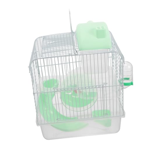 MERRYHAPY Hamsterkäfig Hamster häuschen Hamster Spielzeug Hamsterhaus Hamsterburg Spielzeuge großer Rattenkäfig meerschweinchen Schloss Kristall Eichhörnchen Käfig kleines Schloss Eisendraht von MERRYHAPY