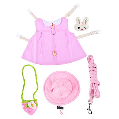 MERRYHAPY Haustier Kostüm Set Für Kaninchen Mit Leine Und Tragetasche Verkleidung Für Kleintiere Für Dress Up Und Design Für Chinchillas Meerschweinchen von MERRYHAPY