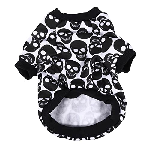 MERRYHAPY Haustier-Pullover Party-Hundetuch Hund warmes Tuch Plüsch-Hunde-Outfit Halloween Kleidung Halloween Costume Haustierkleidung Partykleidung für Haustiere Reine Baumwolle Black von MERRYHAPY