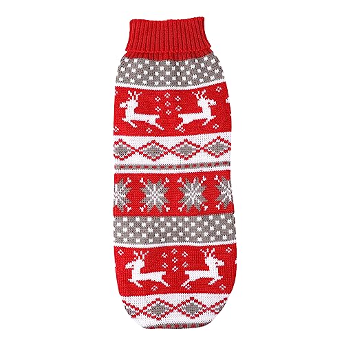 MERRYHAPY Haustier-Pullover pet Supplies Dog Costume hundekostüme für Hunde Haustier-Partykostü Weihnachtskleidung für Hunde Weihnachtspullover Haustierzubehör Kostü für Hund Stricken rot von MERRYHAPY