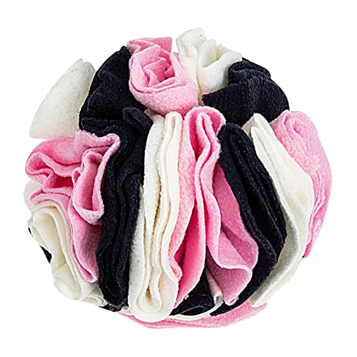 MERRYHAPY Haustier Riechende Glühbirne Slow-Feeder-Ball Hund Schnüffelt Bälle Hundeschnüffelspielzeug Hunde Schnüffelmatte Kauspielzeug Spielzeug Für Haustiere Beißspielzeug Rosa Polarfleece von MERRYHAPY