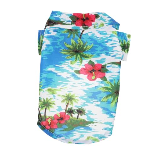 MERRYHAPY Haustier Sommerhemd Hawaii Hemd Haustierzubehör Hemden Für Katzen Welpen Sweatshirt Hunde Sweatshirt Sommer Welpen Shirt Hunde T Shirt Atmungsaktive Hunde Shirts Katze von MERRYHAPY