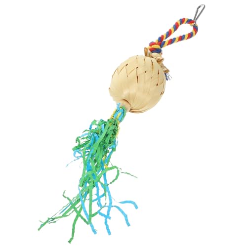 MERRYHAPY Haustier Vogel Spielzeug vogelkäfig zubehör vogelzubehör für käfig Vogelkäfig Papageien Käfig Spielzeug Parrot Toys Papageienspielzeug aufhängen Spielzeug zum Aufhängen hölzern von MERRYHAPY