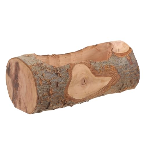 MERRYHAPY Haustier-holznapf Hamsterfutterstation Aus Holz Chinchilla-Accessoire Verschleißfester Futternapf Hamsternapf Aus Holz Futternapf Für Den Haushalt Futternapf Aus Holz Apfelholz von MERRYHAPY