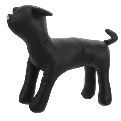 MERRYHAPY Haustiermodell tierkostüme Animal Costume Hunde zubehör Hundemodell Haustiere Schaufensterpuppenständer für Hundekleider Schaufensterpuppenständer für Hundekleidung PU-Leder Black von MERRYHAPY