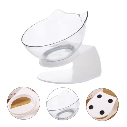 MERRYHAPY Haustiernapf Katzennäpfe pet Water Bowl hundeschale dogbowl Futternapf für Hunde Futternapf für Wasser katzenfutter Katzennapf Wasserzufuhr Futterspender für Katzen STK Transparent von MERRYHAPY