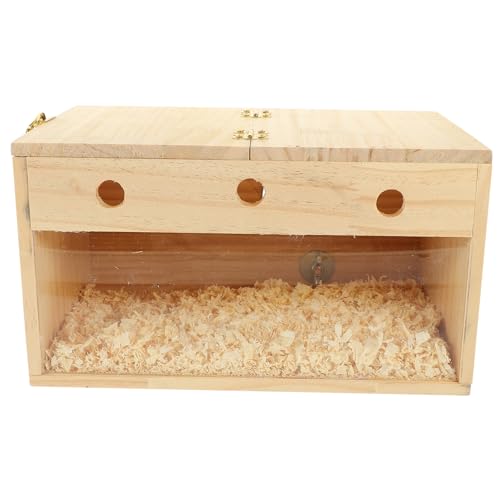 MERRYHAPY Hölzerne Vogelhaus Papageienzüchtungsbox Vogel Nistbox Holzesding Nest Papagei Accessoire von MERRYHAPY