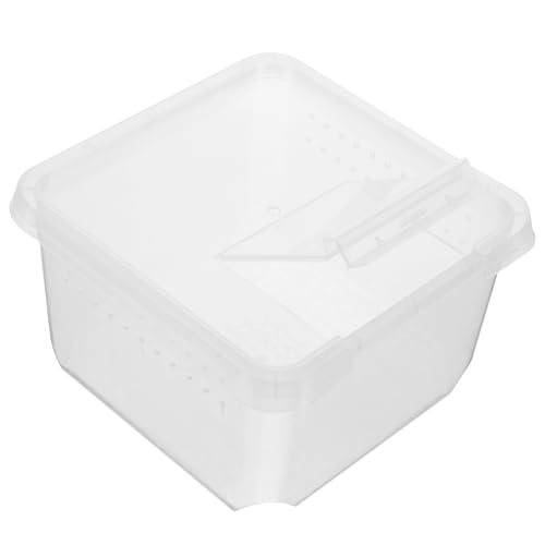 MERRYHAPY Kleine Box Kletterbox Für Haustiere Insektenbecken Eidechsenbecken Reptilien Inkubator Reptilienterrarium Gehege Für Vogelspinne Spinnen-Terrarium Gehäuse Transparent Plastik von MERRYHAPY