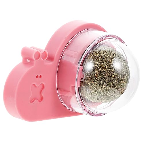 MERRYHAPY Katze Mu Tian Polygonum Ball Selbstklebendes Katzenminze-Spielzeug Wandkleber Katzenminze Ball Kätzchen Katzenminze Ball Katzenspielzeug Für Wohnungskatzen Katze Leckt Pp Rosa von MERRYHAPY