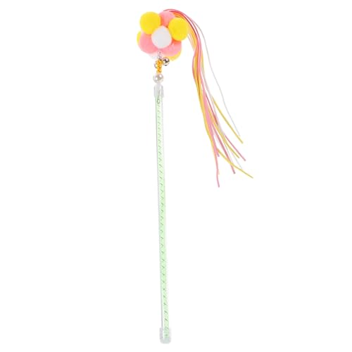 MERRYHAPY Katze Stick Katze Interaktives Spielzeug Kätzchen Necken Spielzeug Glocke Zauberstab Haushalt Kätzchen Spielzeug Lustige Katzen Zauberstab von MERRYHAPY