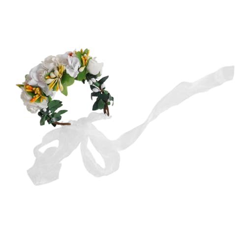 MERRYHAPY Katzenkopfbedeckung Tragbares Welpenhalsband Hundeblumenstirnband Haustier-Blumen-Stirnband Haustierhalsband mit Blumendesign Katzenhalsband schönes Hundehalsband Stoff von MERRYHAPY