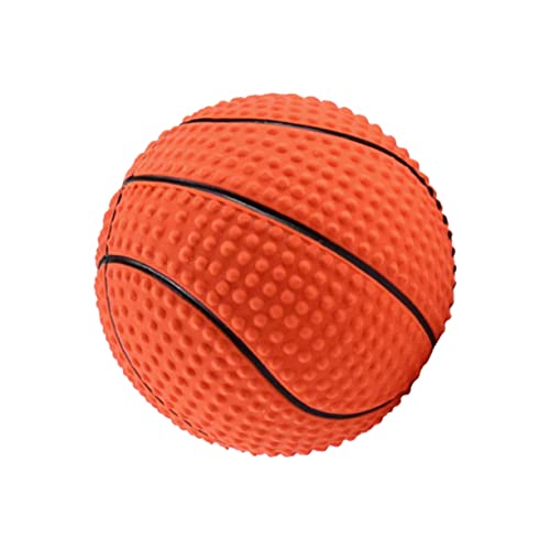 MERRYHAPY Kauspielzeug Für Hunde Basketballform Quietschendes Hundespielzeug Interaktives Backenzahnspielzeug Für Haustiere Ideal Für Hundetraining Und Beschäftigung Unkaputtbar Und von MERRYHAPY